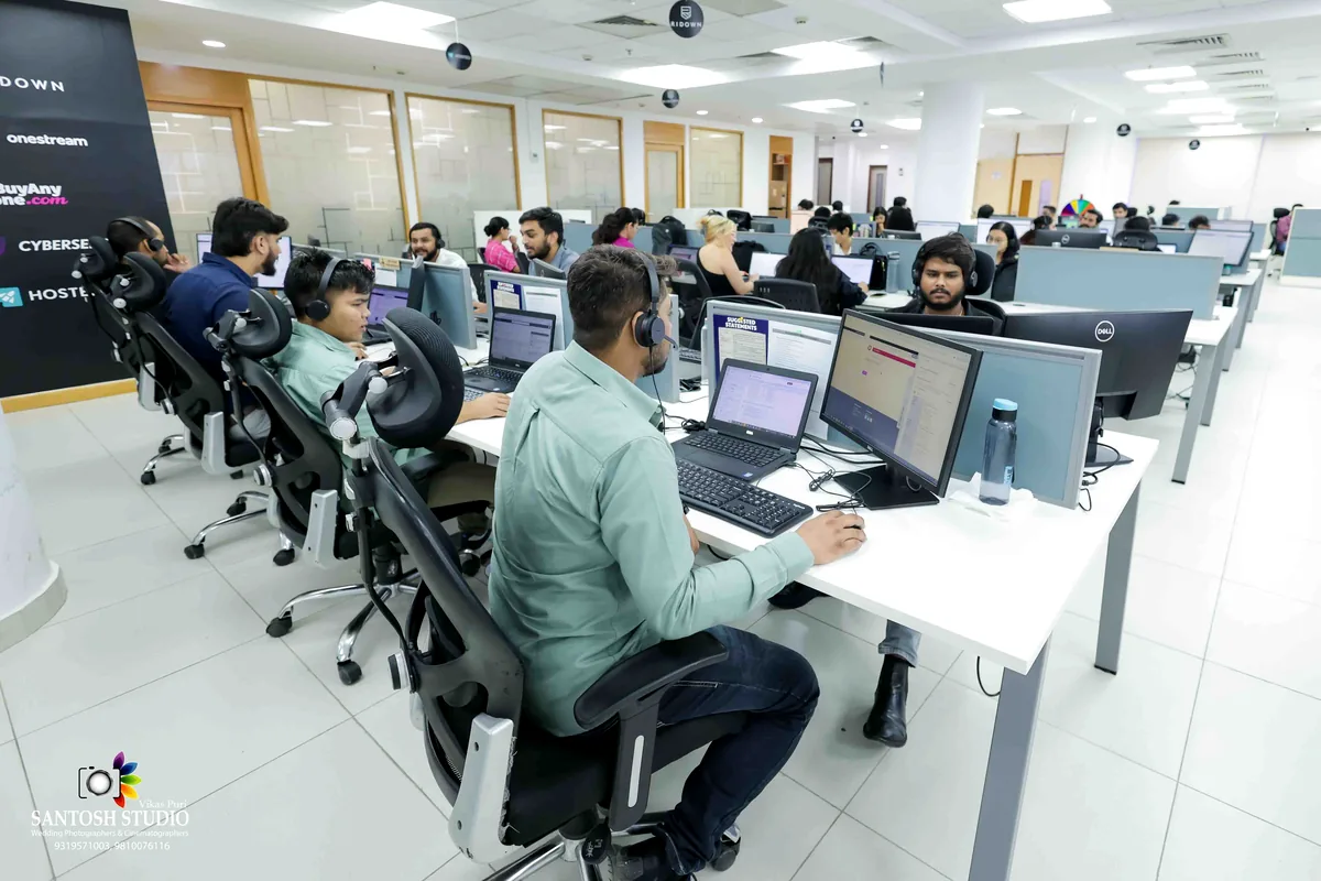 The Ridown India office floor in Gurugram during the working day